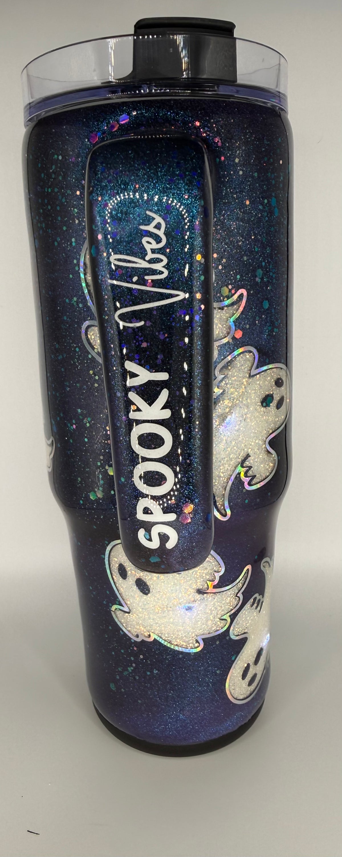 30 oz Grippy - Spooky Vibes with BOO decal - Light Up Cup