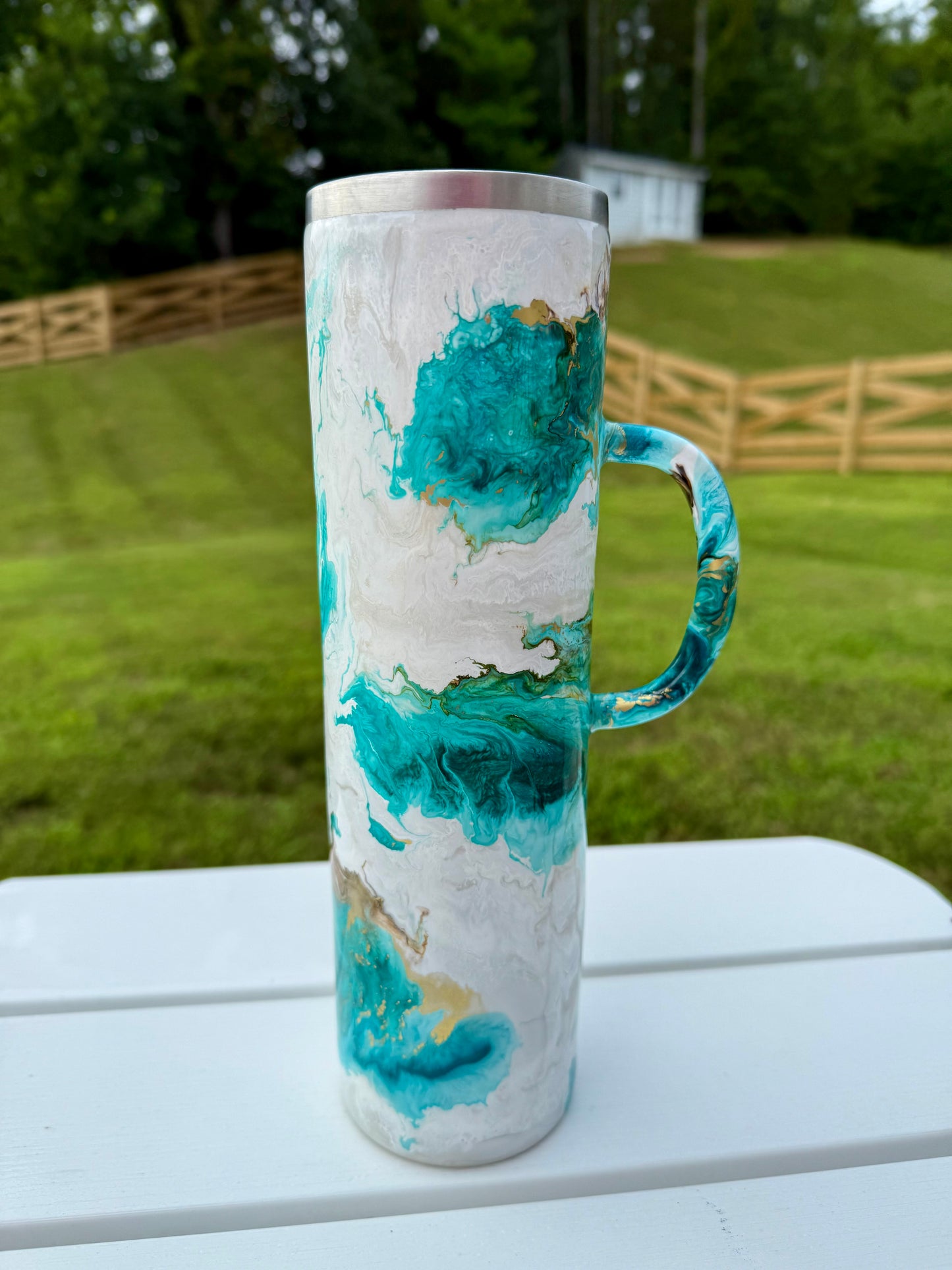 #710. 32 oz Plump Western Marble