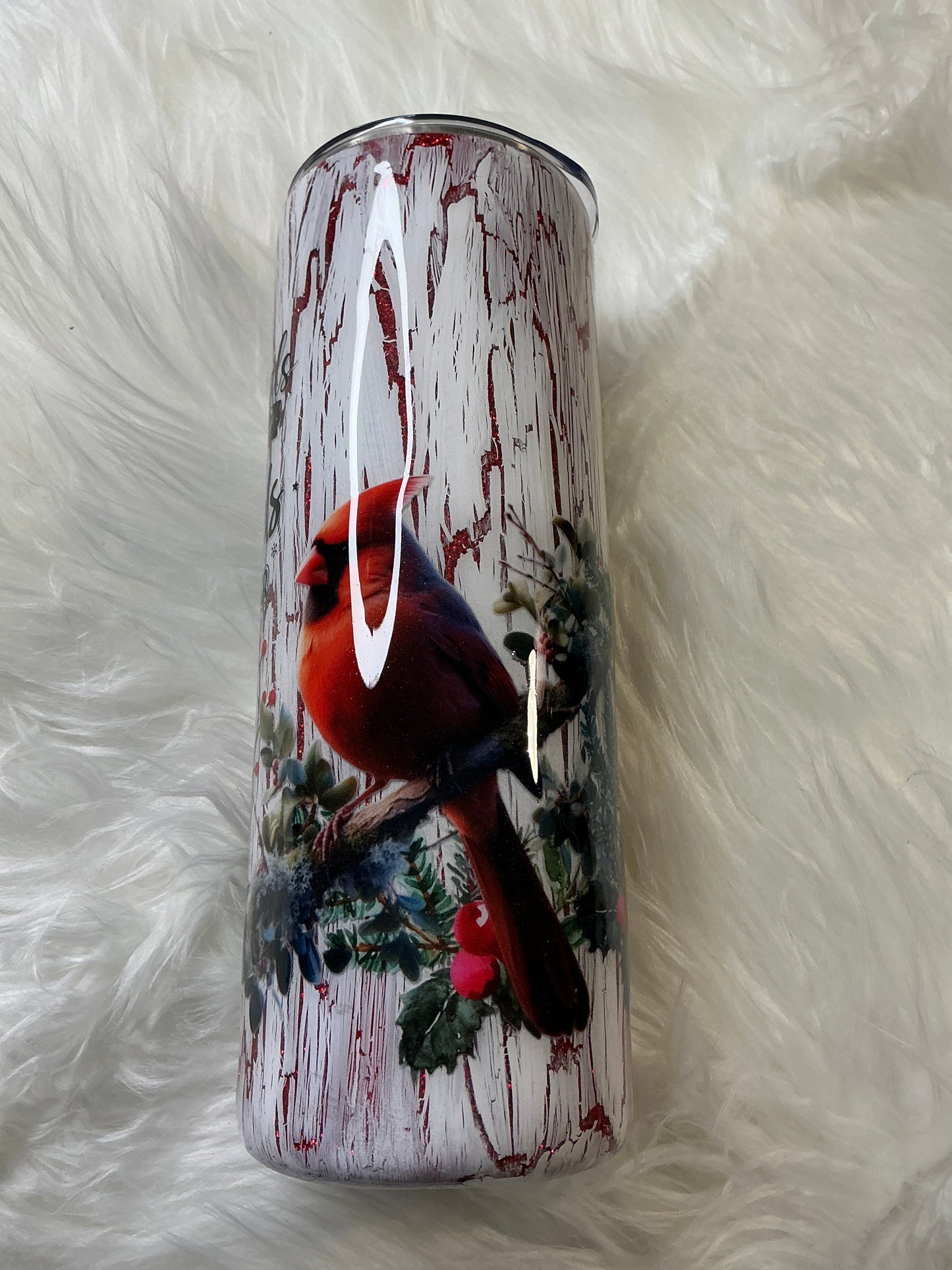#637 20oz Skinny Cardinals Appear When Angels Are Near