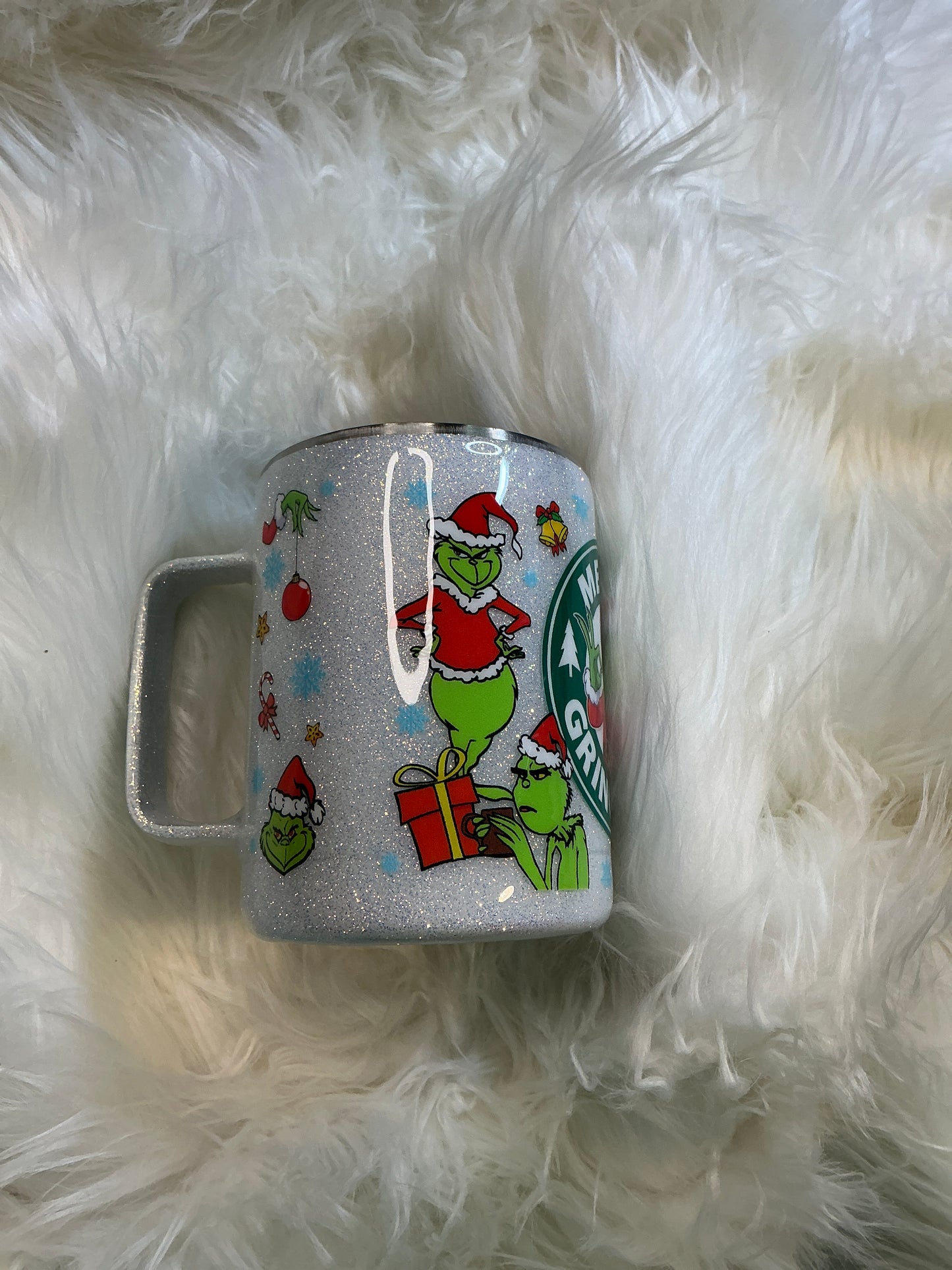 #201. 10 oz Coffee Mug - Green Guy - Venti Merry Grinchmas