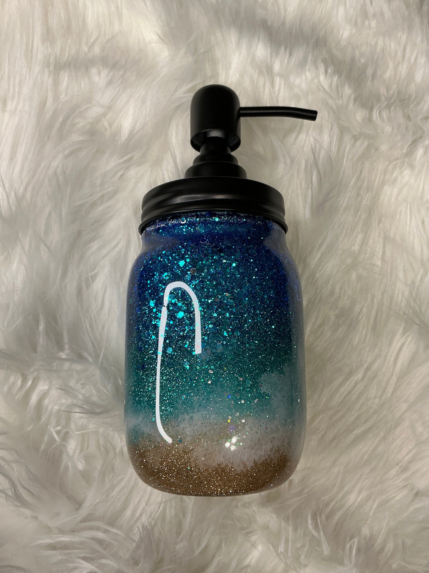 #628 12oz Soap or Lotion Dispenser - Beach Theme