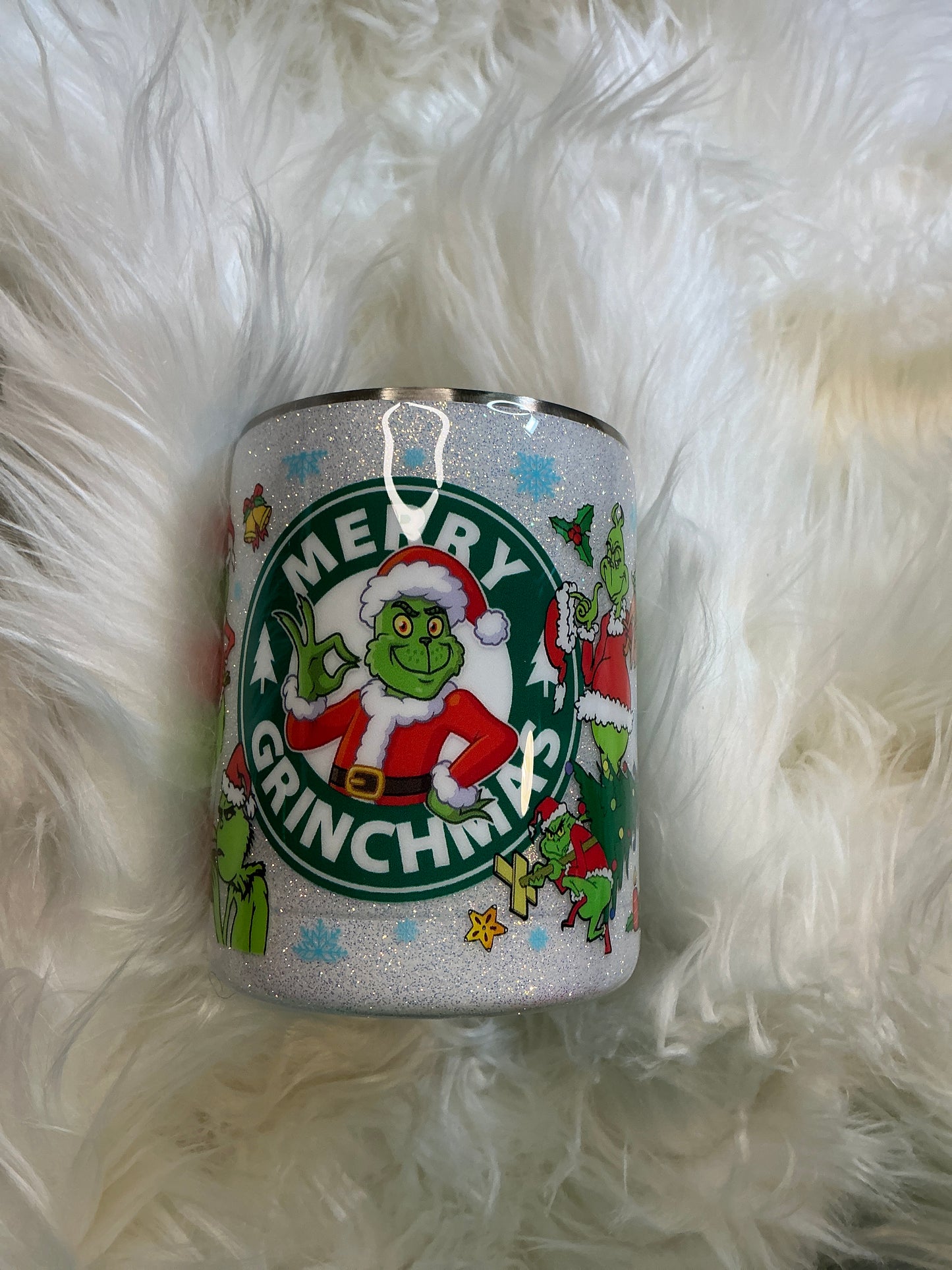 #201. 10 oz Coffee Mug - Green Guy - Venti Merry Grinchmas
