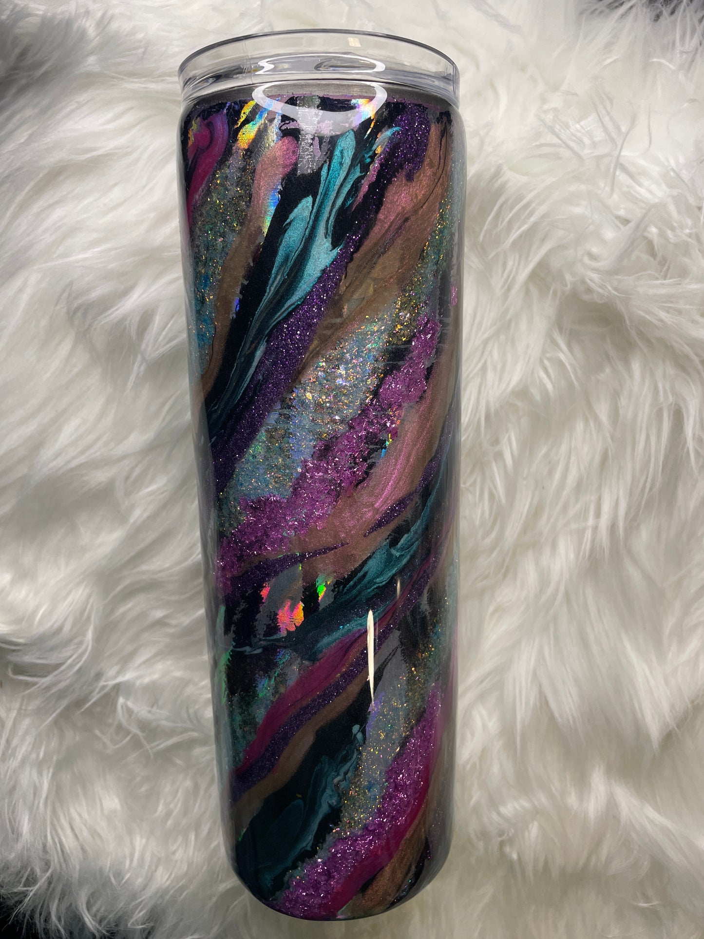 #500. 30 oz Skinny - Black Opal (SOLD)