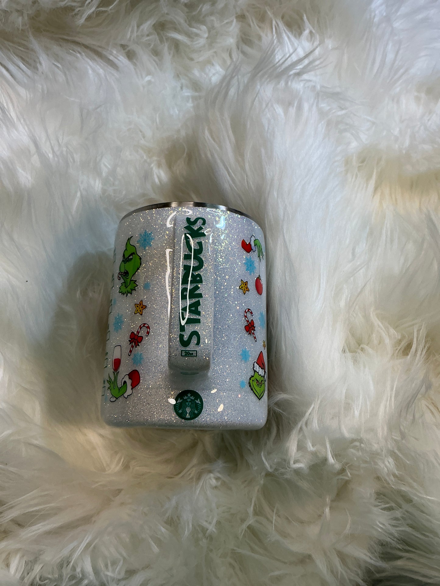 #201. 10 oz Coffee Mug - Green Guy - Venti Merry Grinchmas
