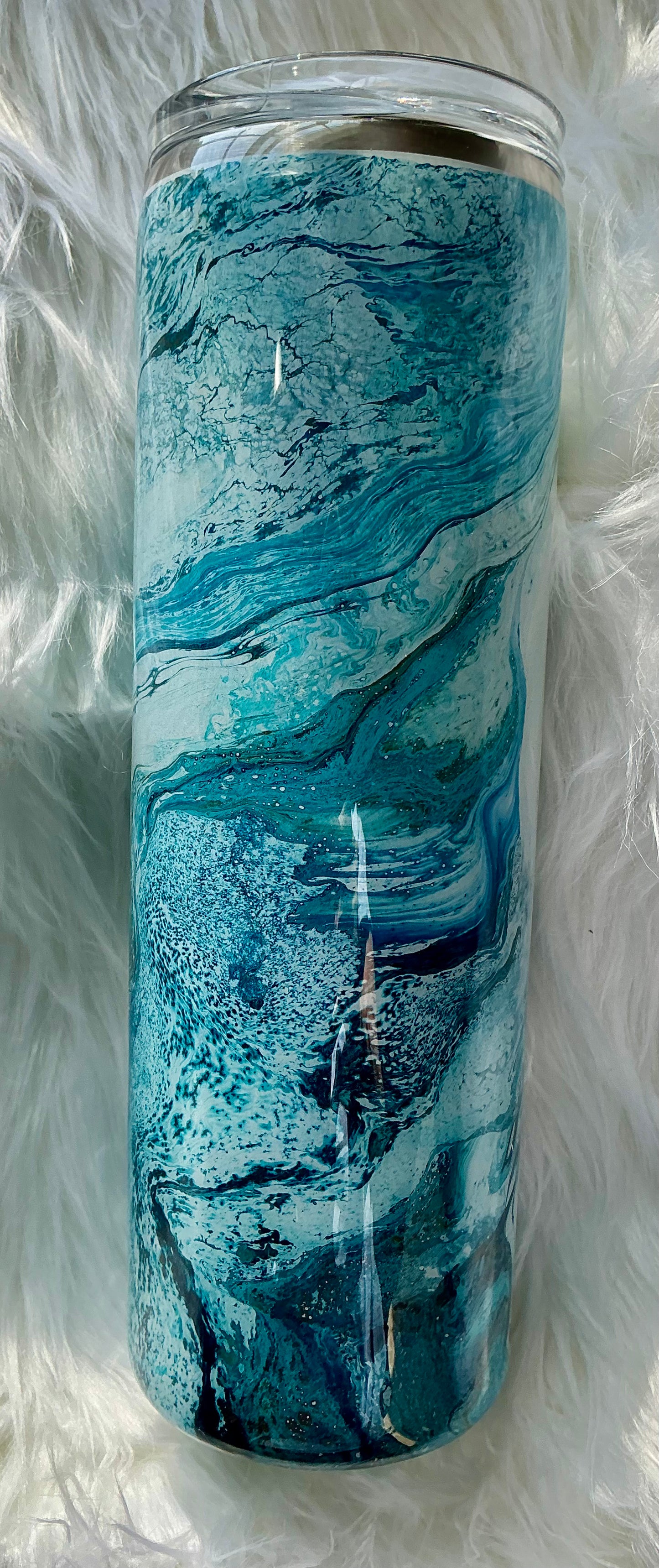 #300. 30 oz Hydro-dip in Ocean Theme