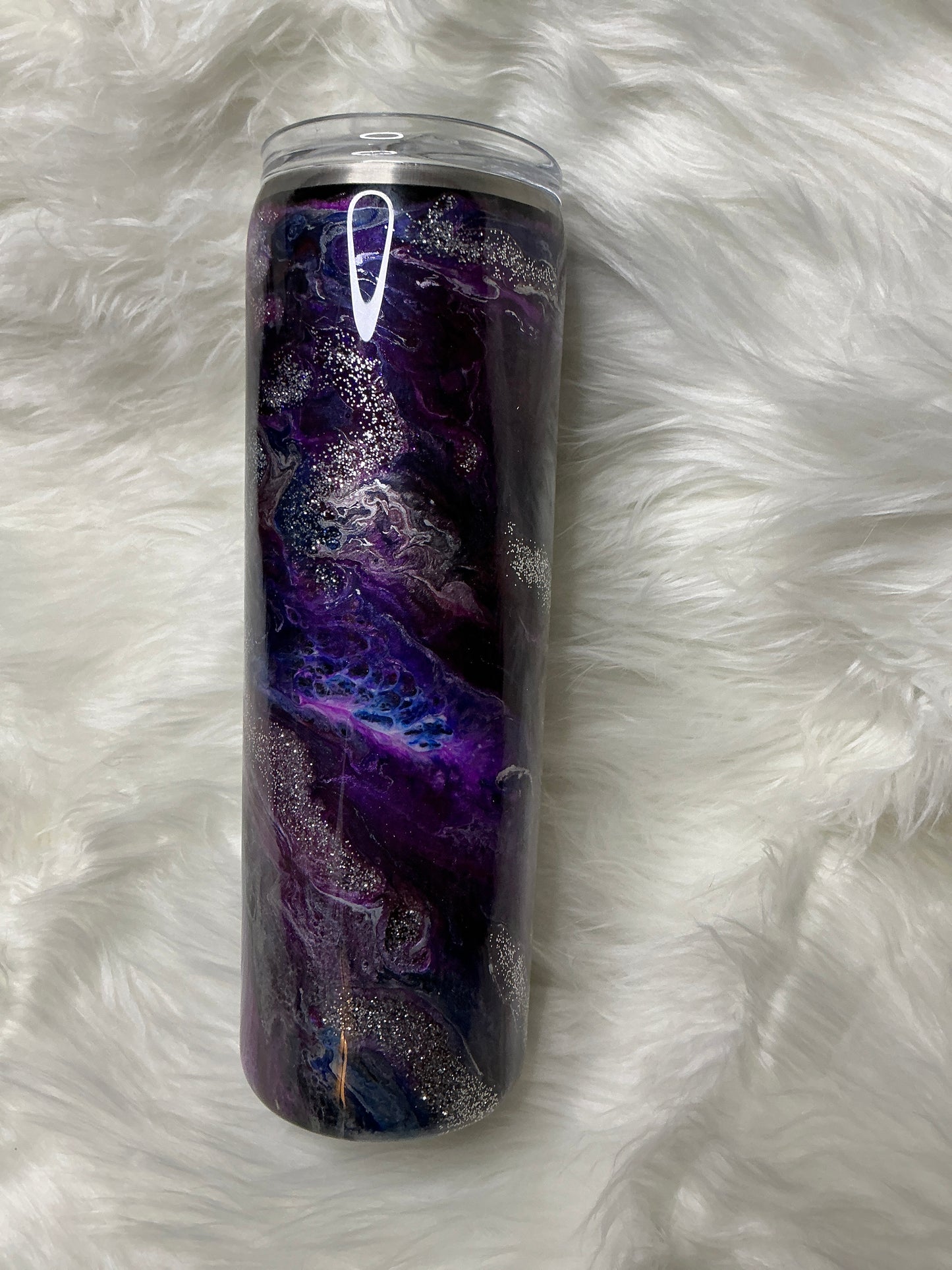 #84. 30 oz Skinny - Purple Galaxy
