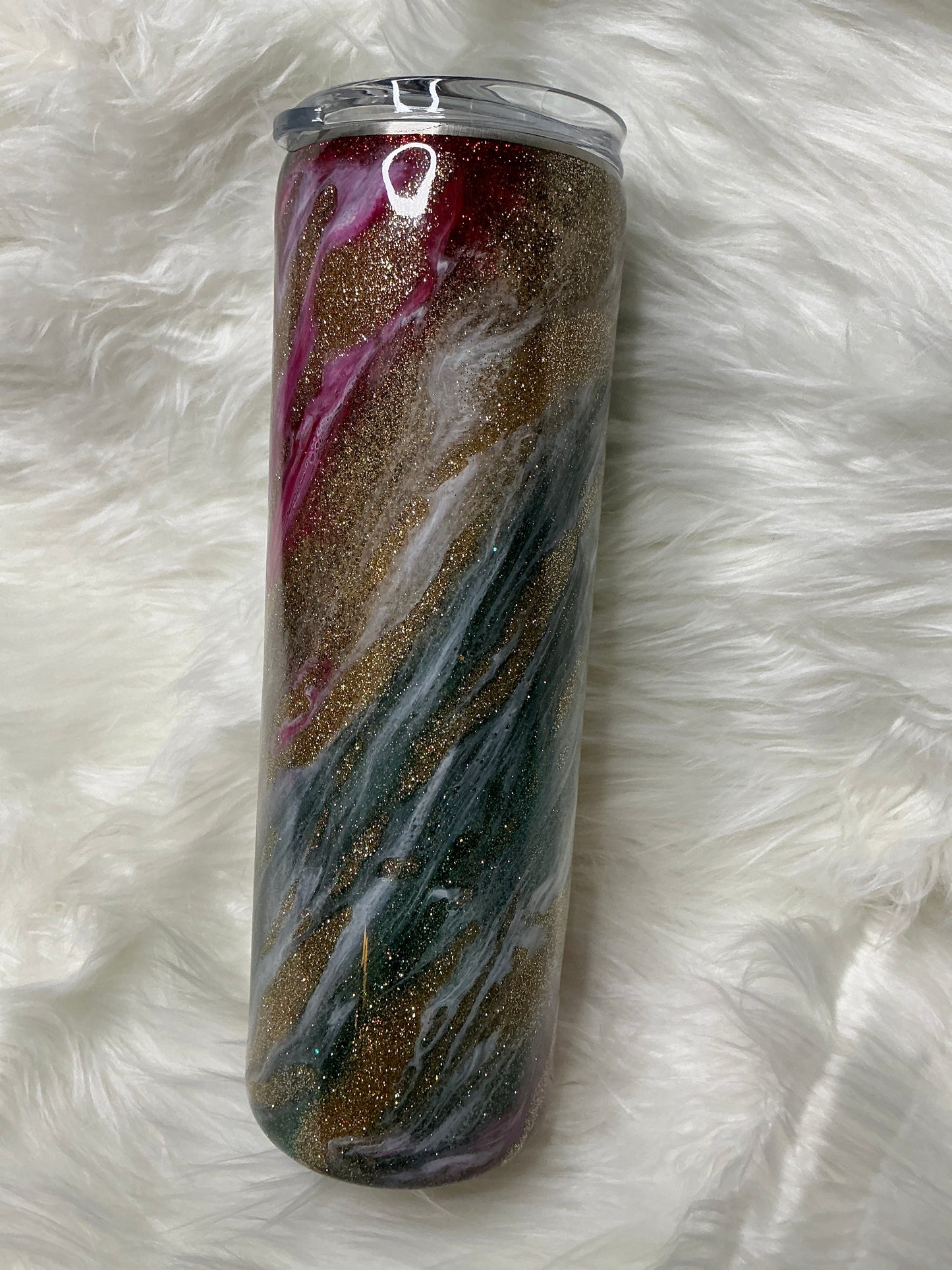 #305. 30 oz Skinny - Christmas Clouds