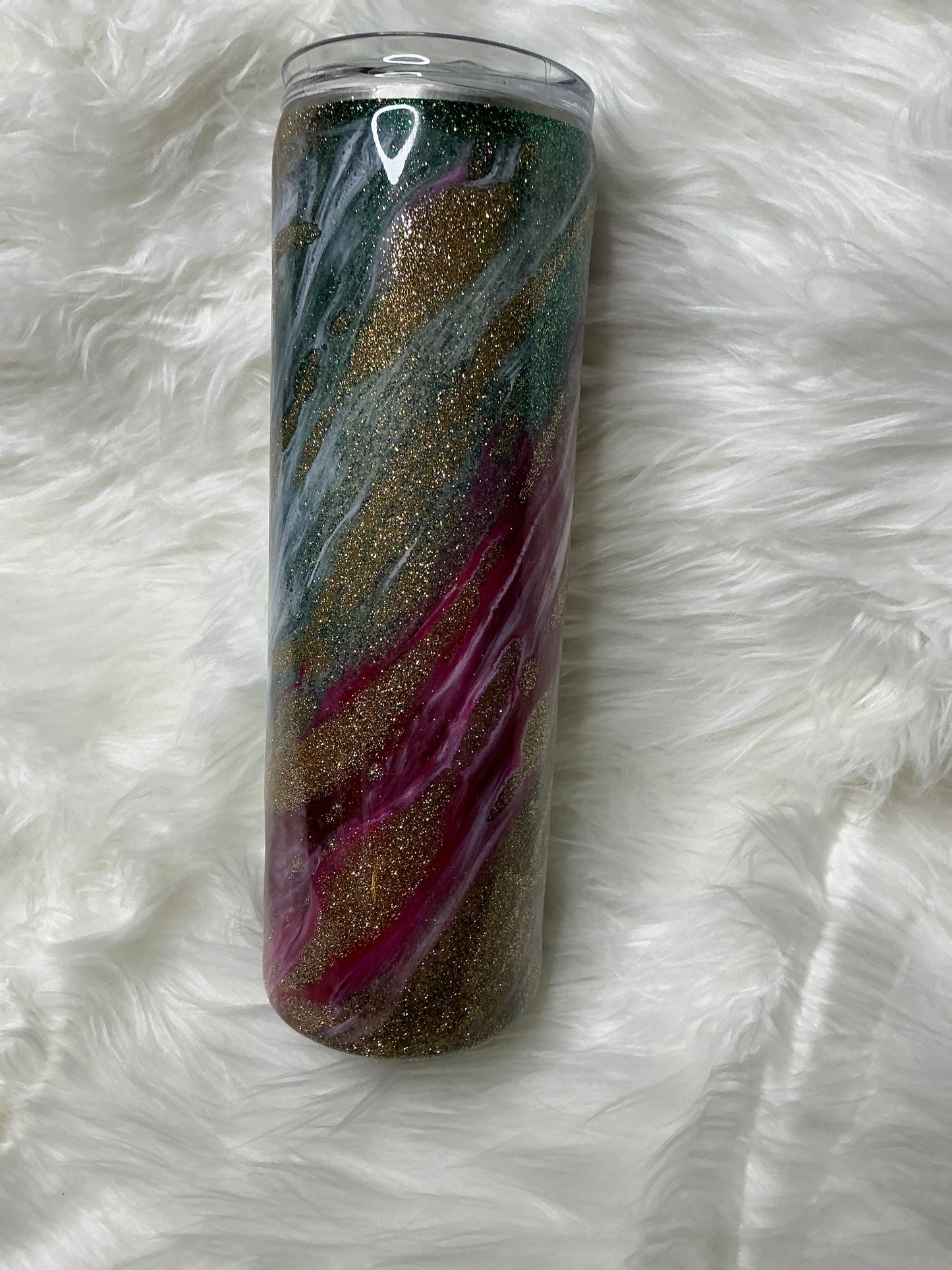 #305. 30 oz Skinny - Christmas Clouds