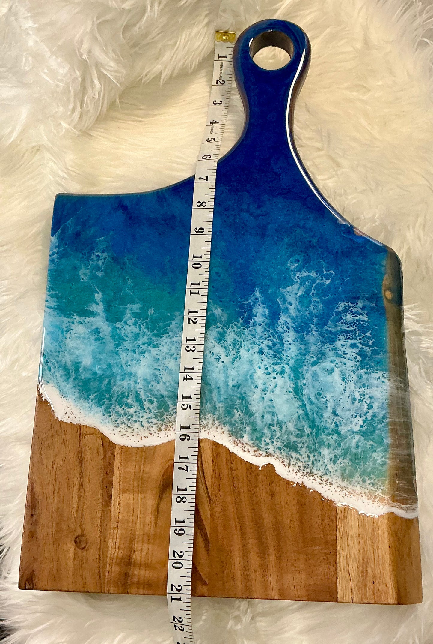 RTS 21in X 13in Charcuterie Board Ocean Themed
