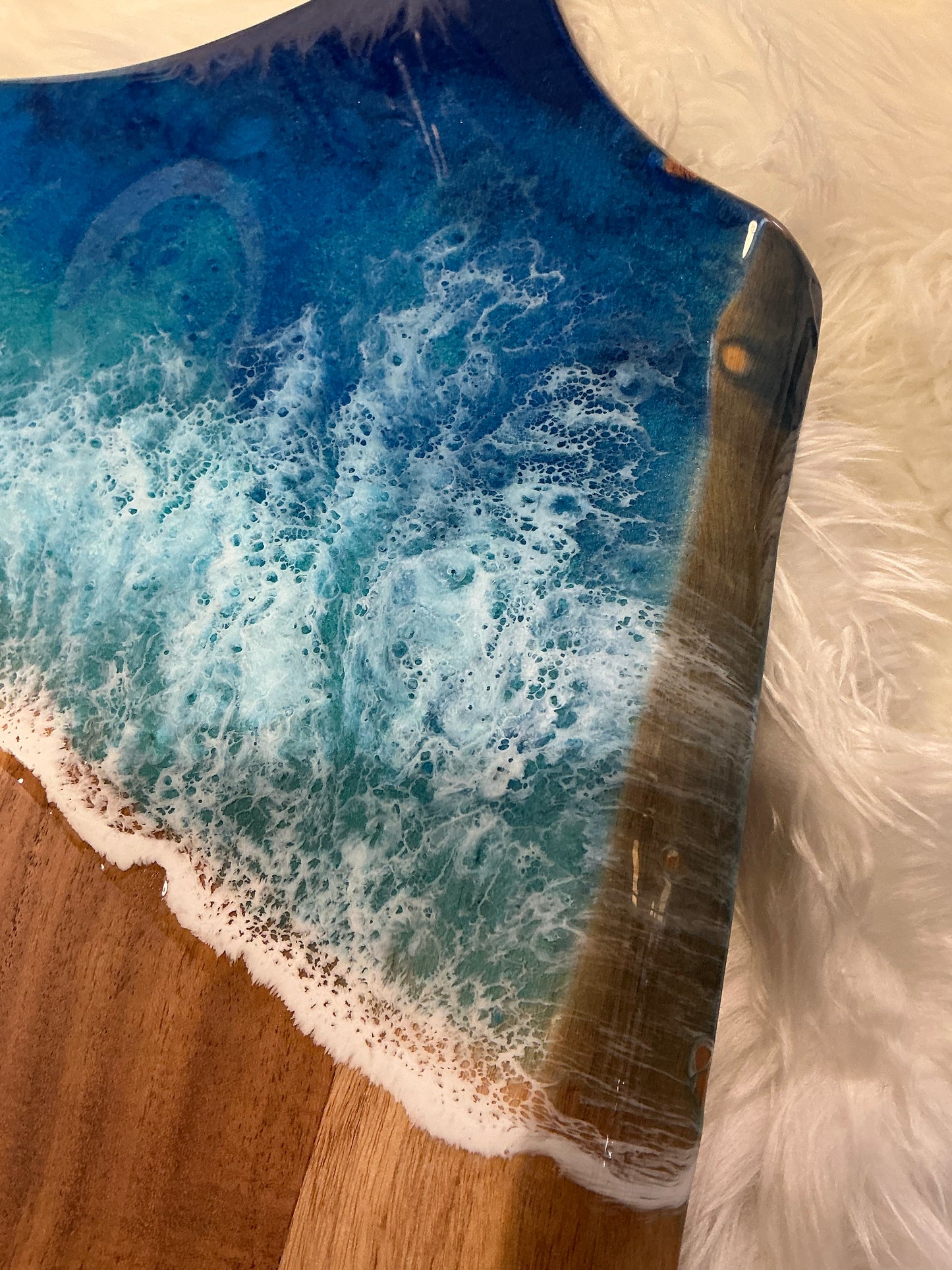 RTS 21in X 13in Charcuterie Board Ocean Themed
