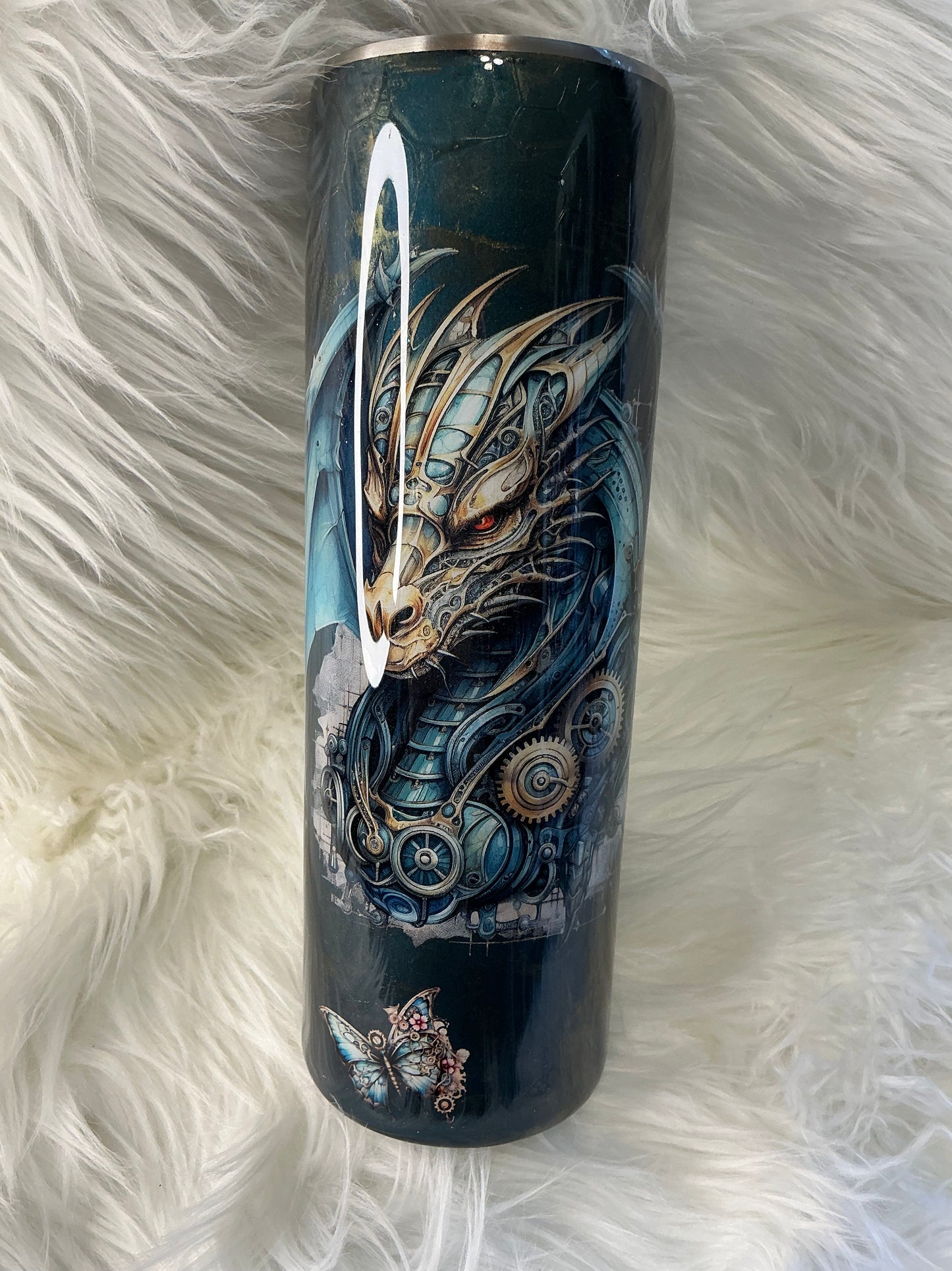 659. 30 oz Skinny - Dragon Scale with Dragon Decal