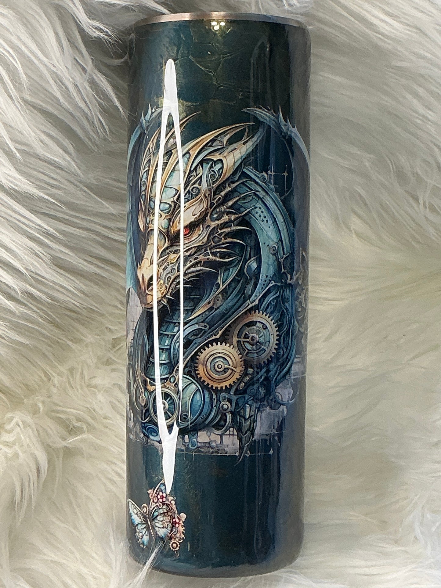 659. 30 oz Skinny - Dragon Scale with Dragon Decal