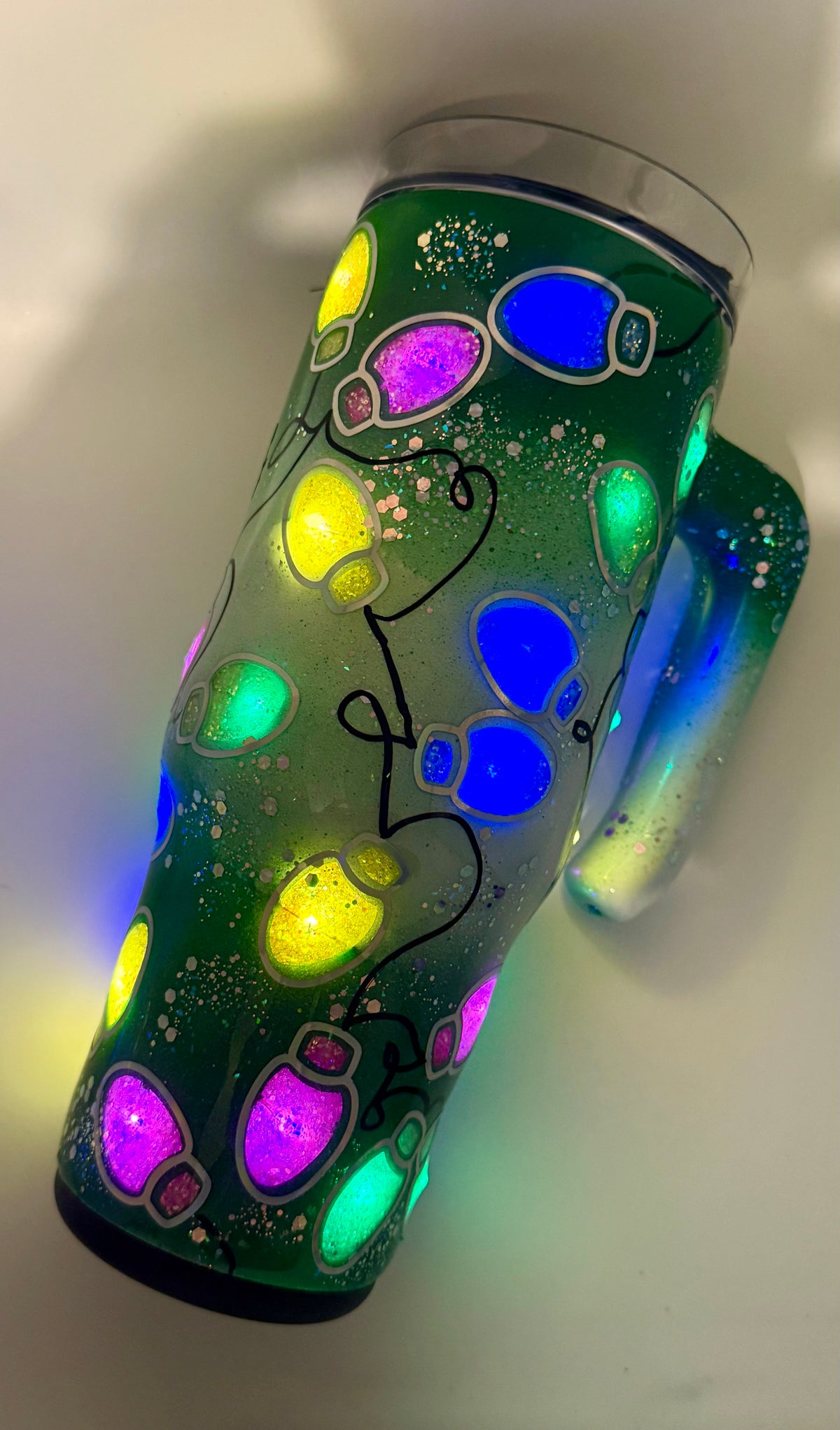 30 oz Grippy - Christmas Lights are my favorite color - Light Up Cup