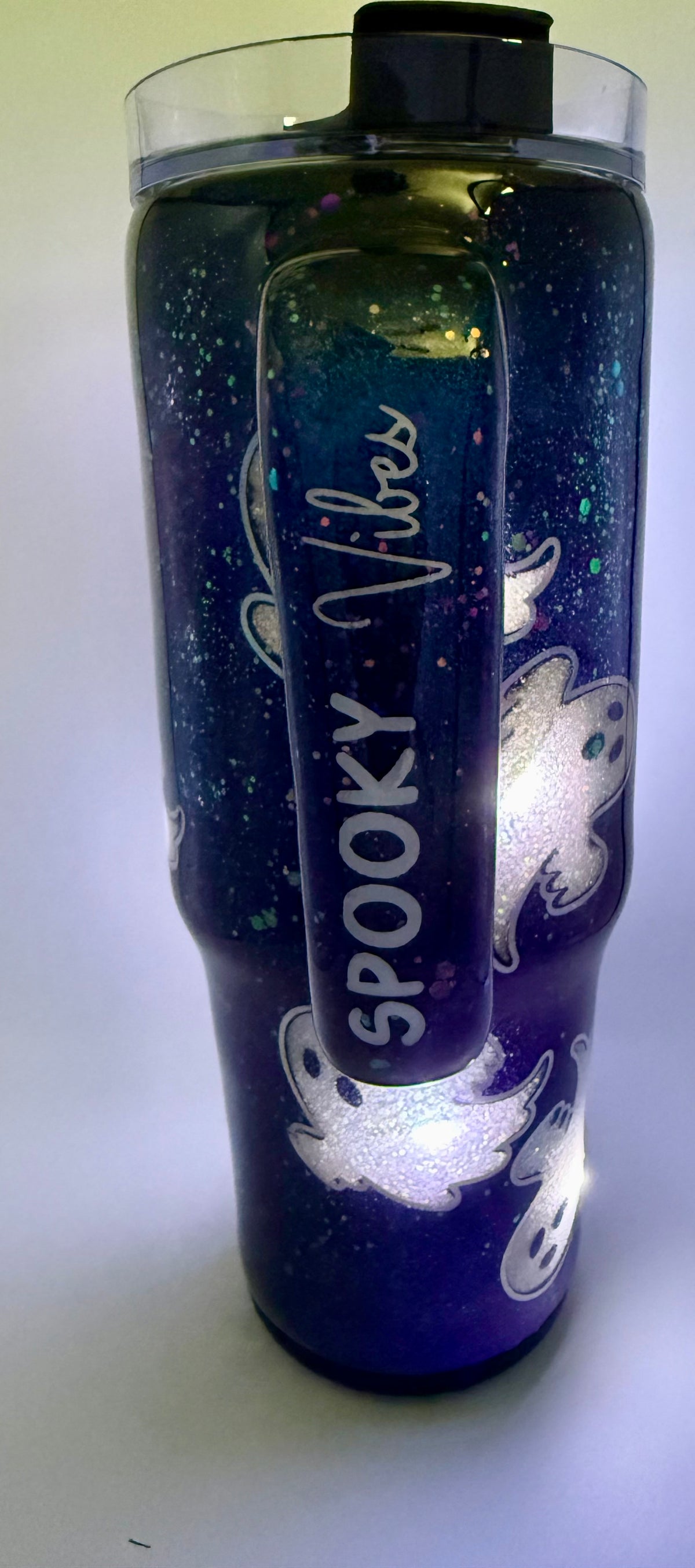 30 oz Grippy - Spooky Vibes with BOO decal - Light Up Cup