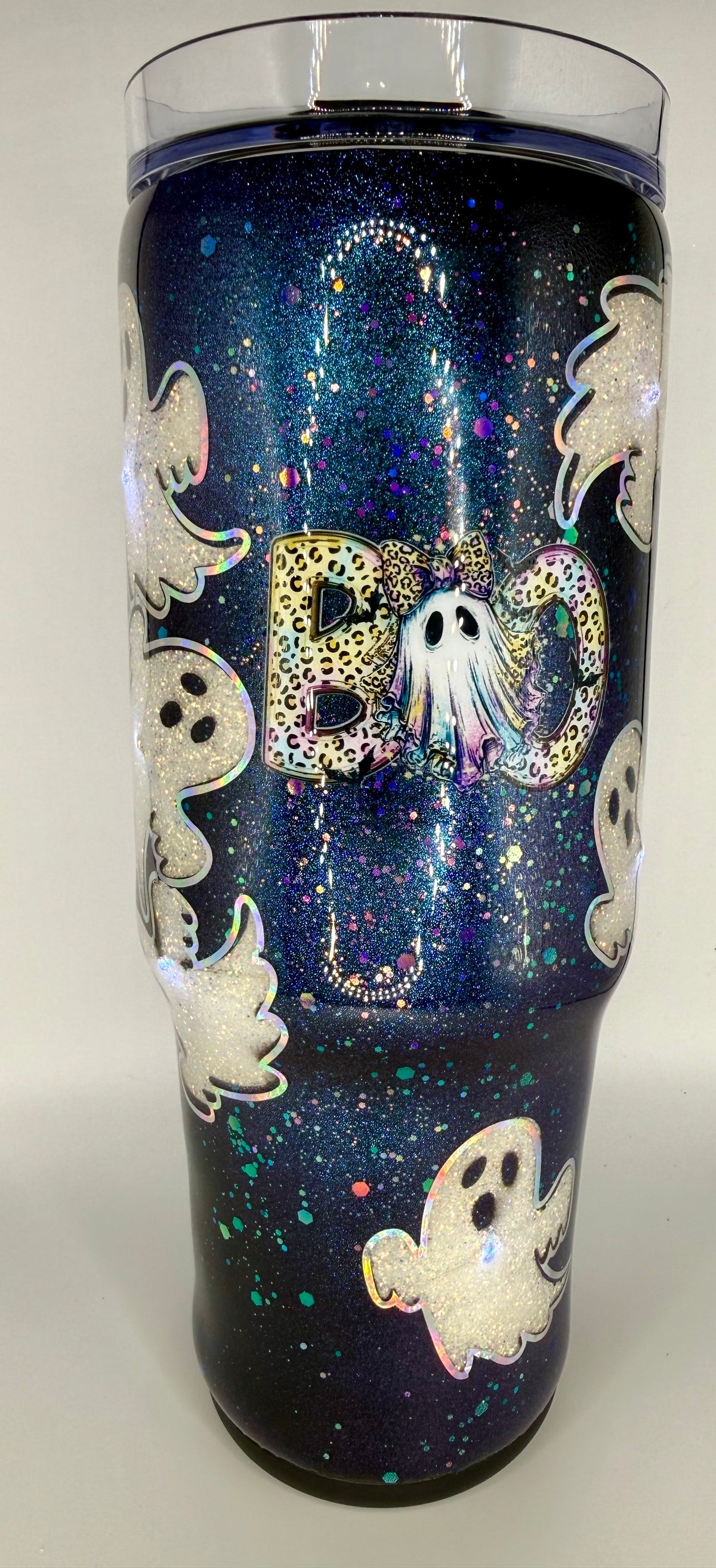 30 oz Grippy - Spooky Vibes with BOO decal - Light Up Cup