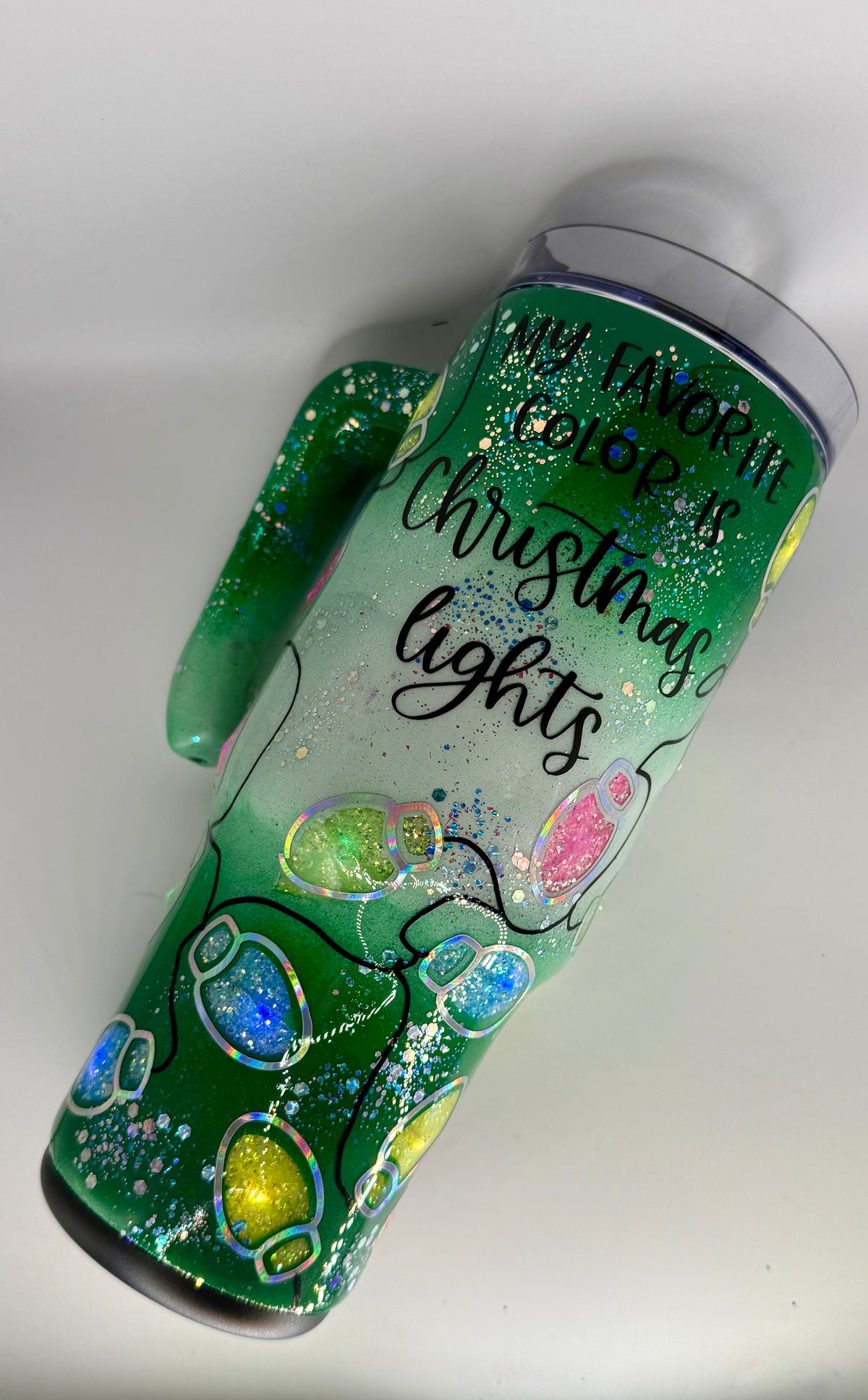 30 oz Grippy - Christmas Lights are my favorite color - Light Up Cup