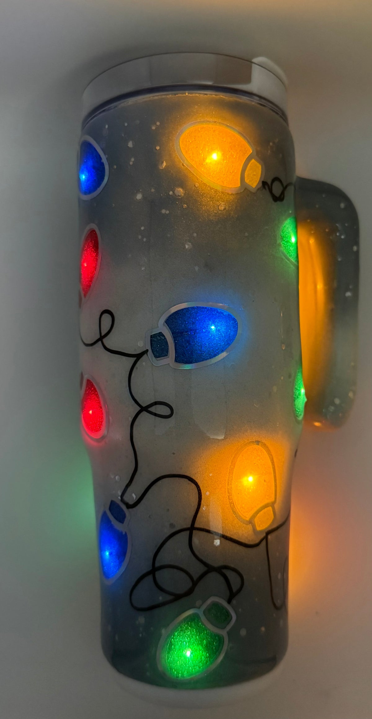 30 oz Grippy - Christmas Lights - Light Up Cup