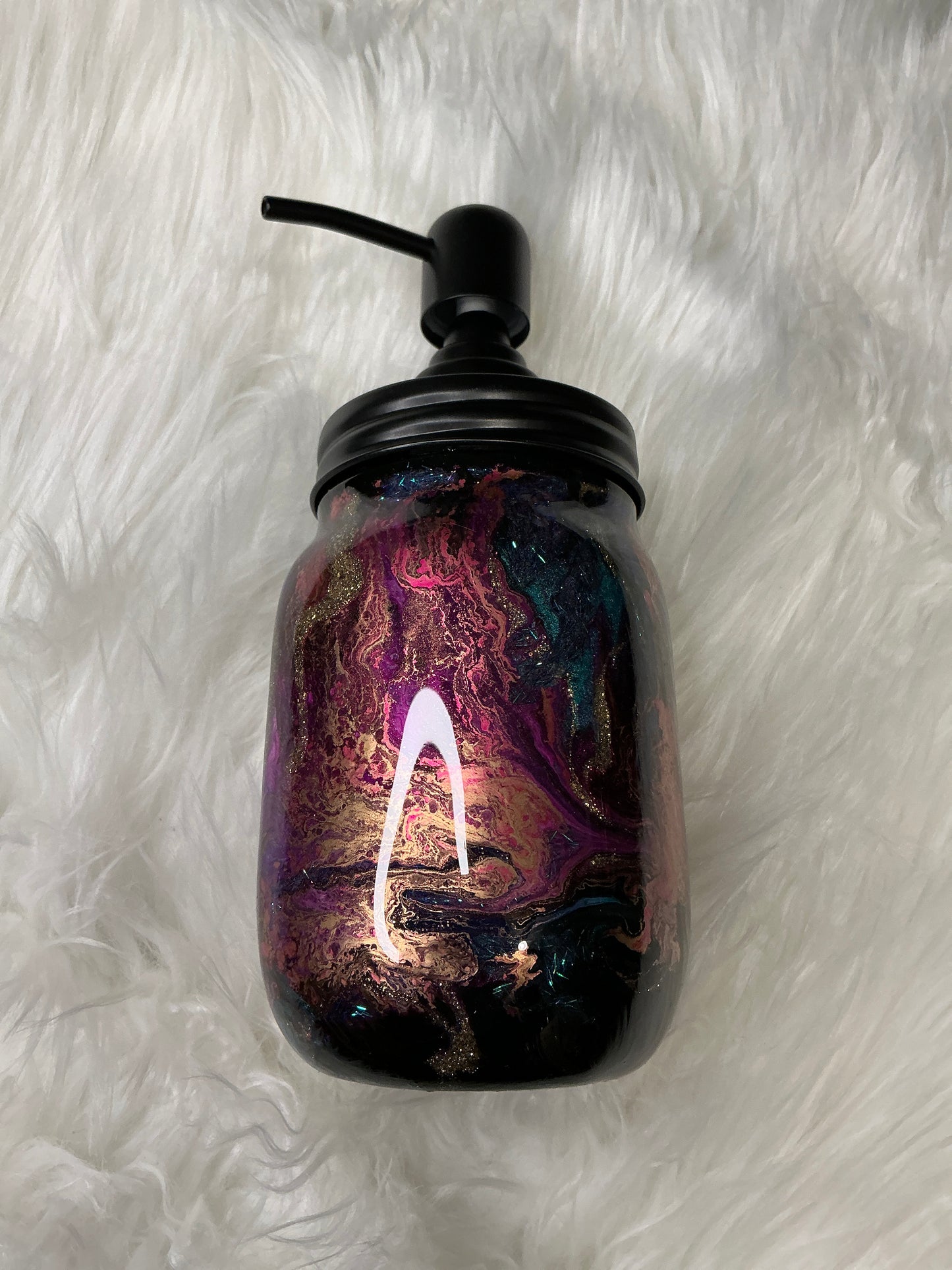 #619.   12 oz Soap or Lotion Dispenser - Jewel Tone