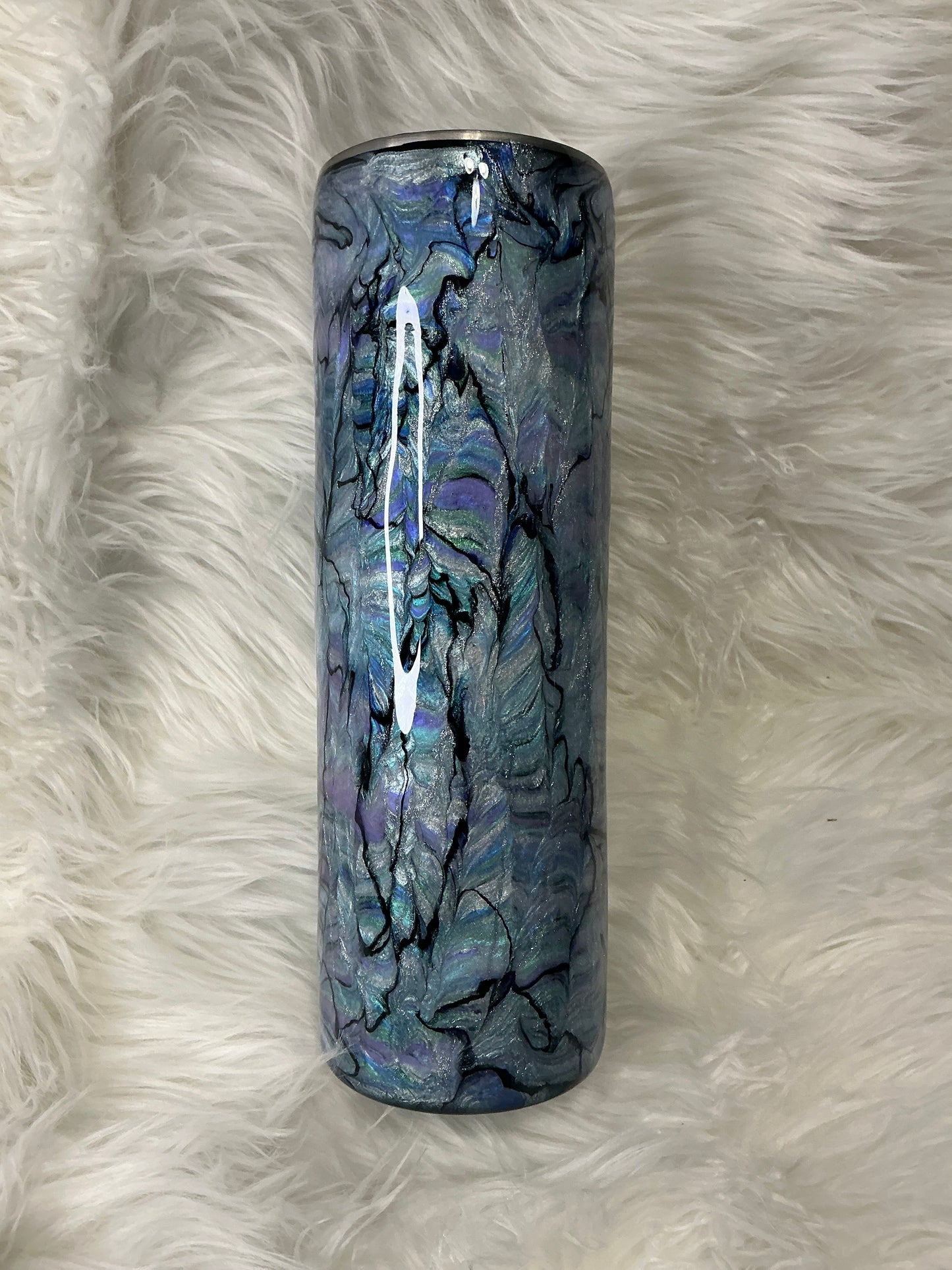 682. 30 oz Skinny with Abalone Micas