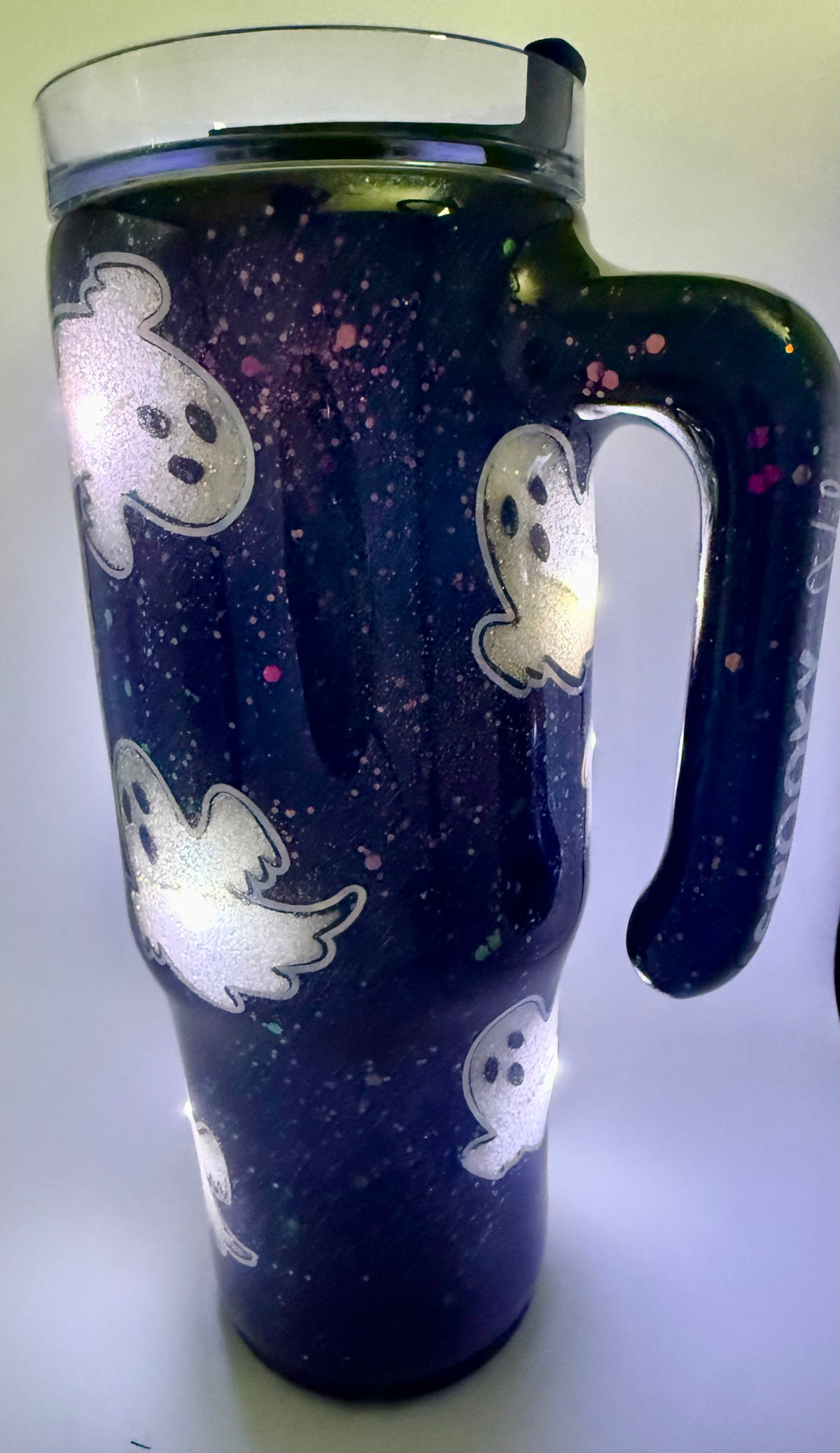 30 oz Grippy - Spooky Vibes with BOO decal - Light Up Cup