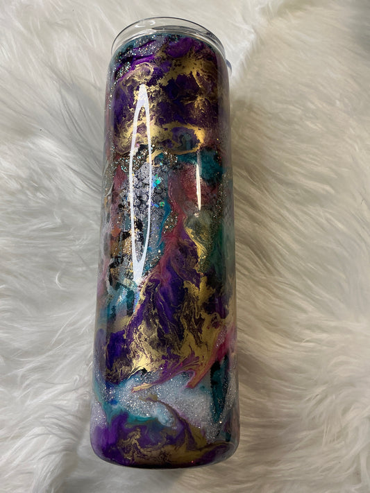 #641 30 oz Animal Print Ink Swirl