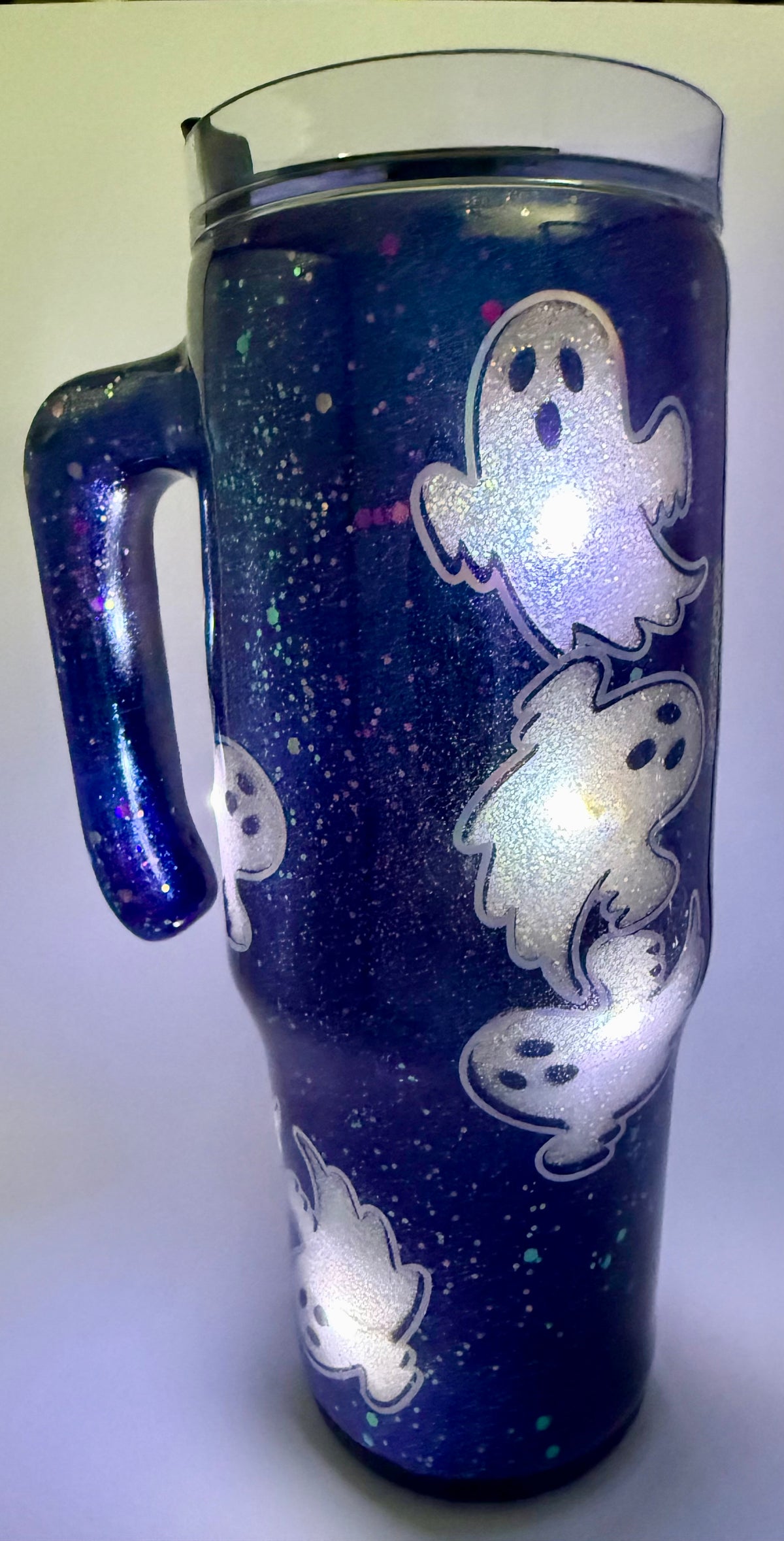 30 oz Grippy - Spooky Vibes with BOO decal - Light Up Cup