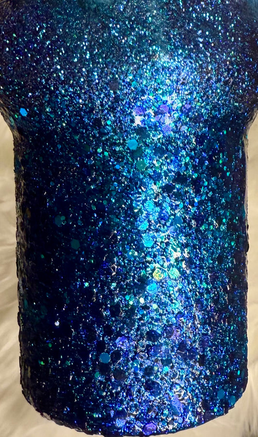 #709. 40 oz Traveler The Salty Bitch with a Glitter Hombre & Texas Oil Leak!