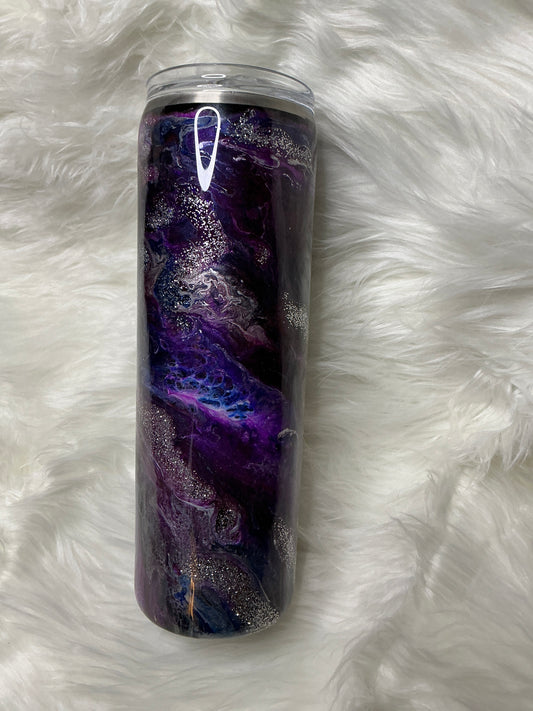 #84.    30 oz Skinny - Purple Galaxy