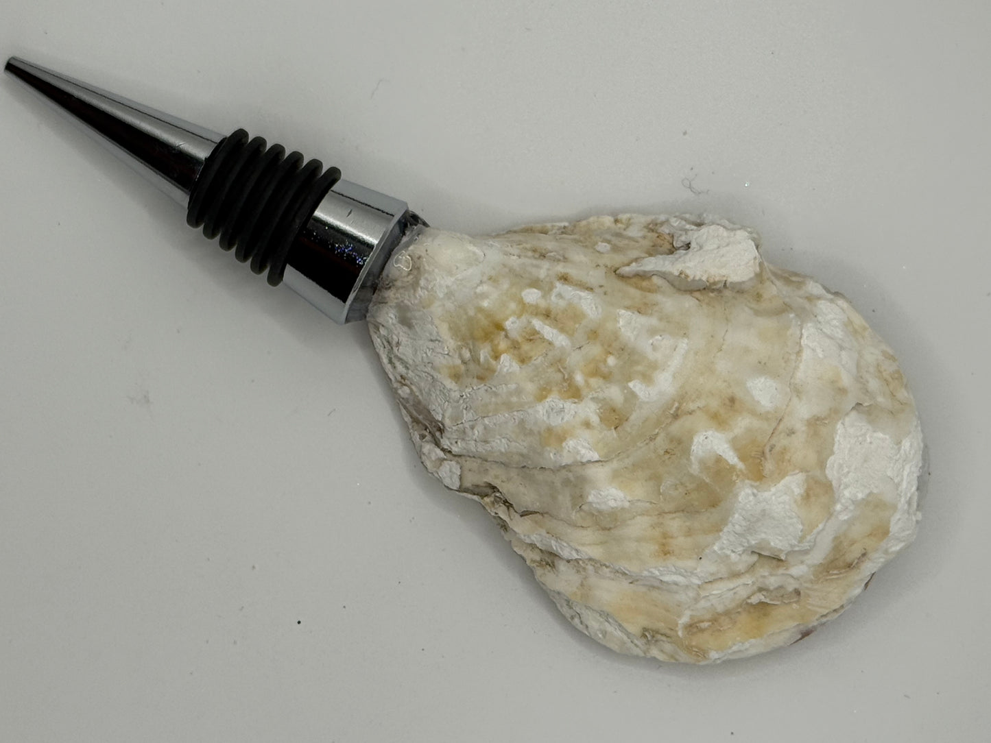 Wine Stopper - Oyster Shell with a Lobster