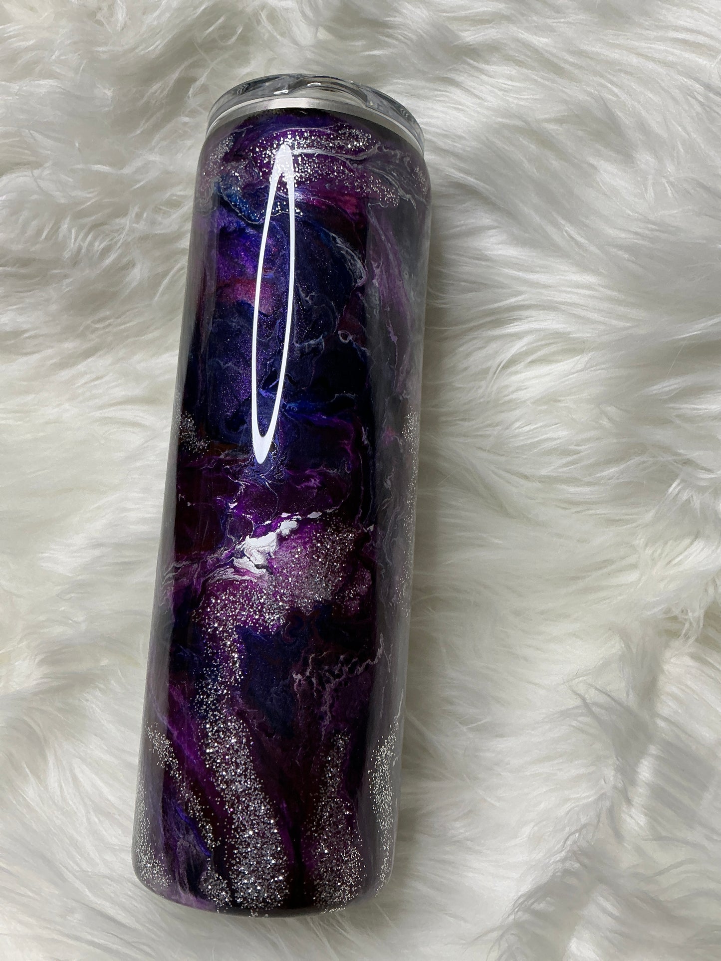 #84.    30 oz Skinny - Purple Galaxy