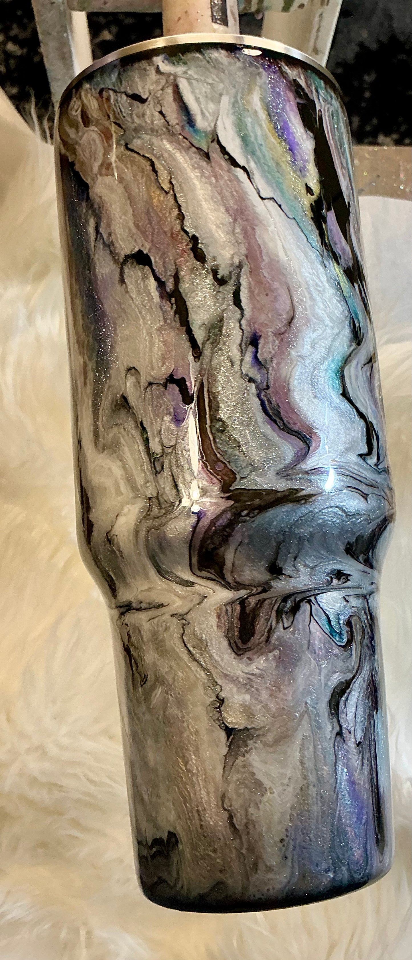 673. 40 oz Traveler Abalone (Danielle made on 3.11 live)