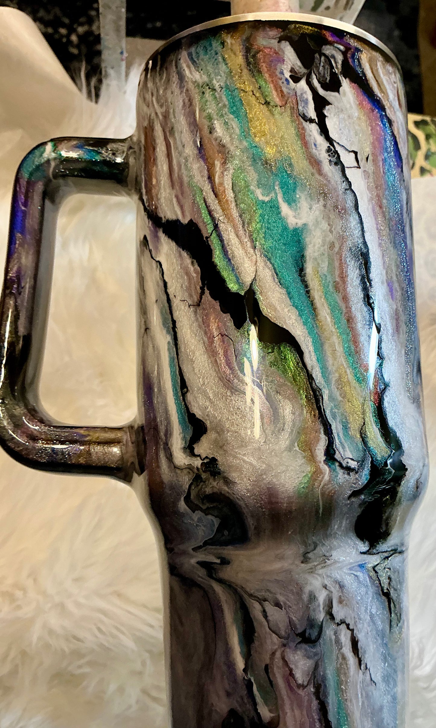 673. 40 oz Traveler Abalone (Danielle made on 3.11 live)