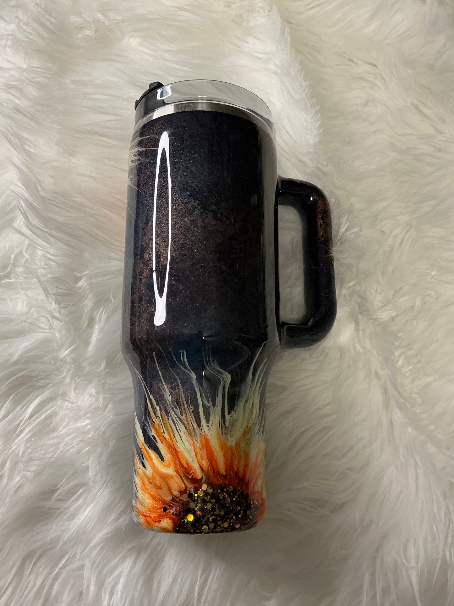 700.  40 oz Traveler  in a Sunflower Patina