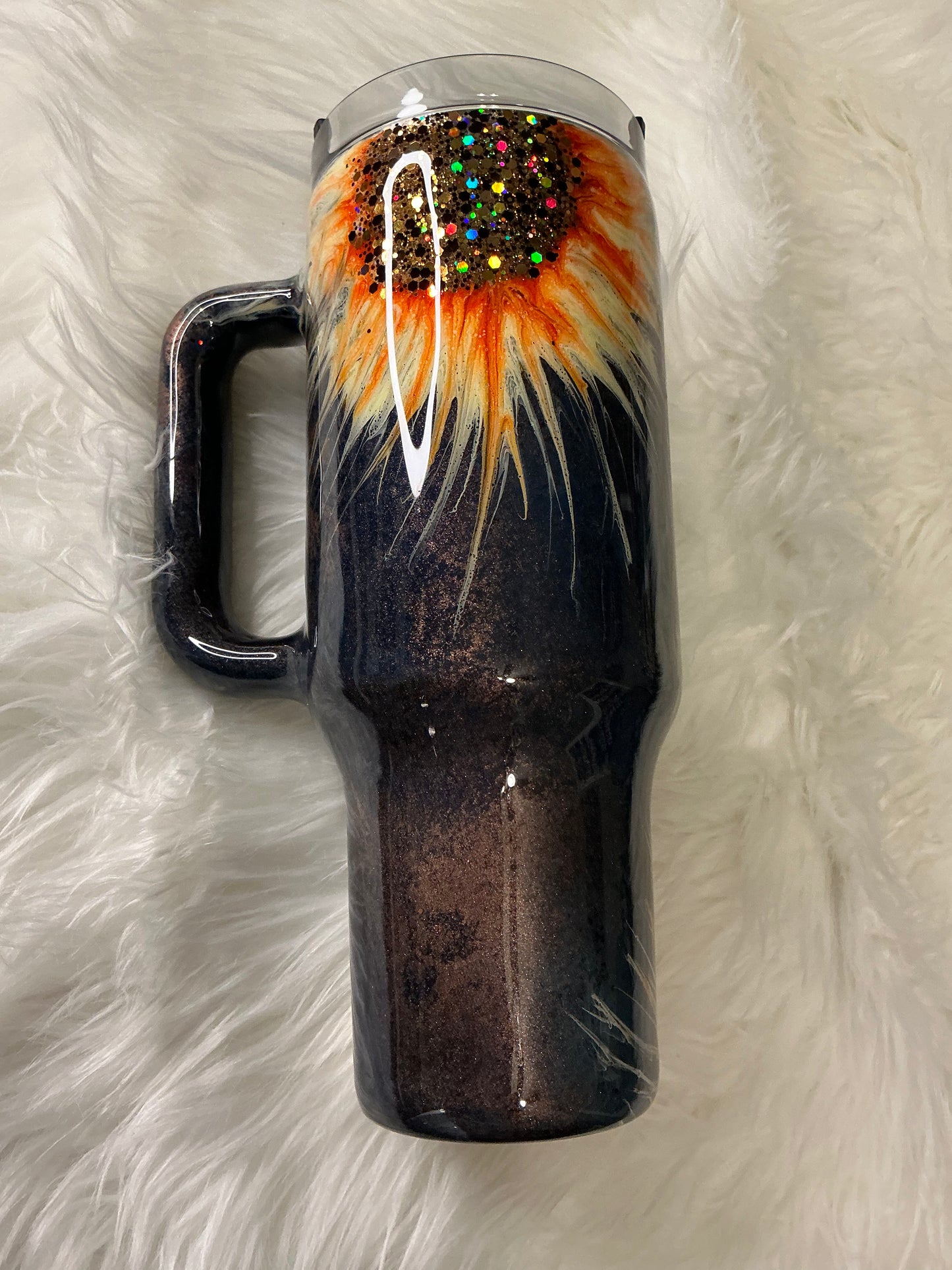 700.  40 oz Traveler  in a Sunflower Patina