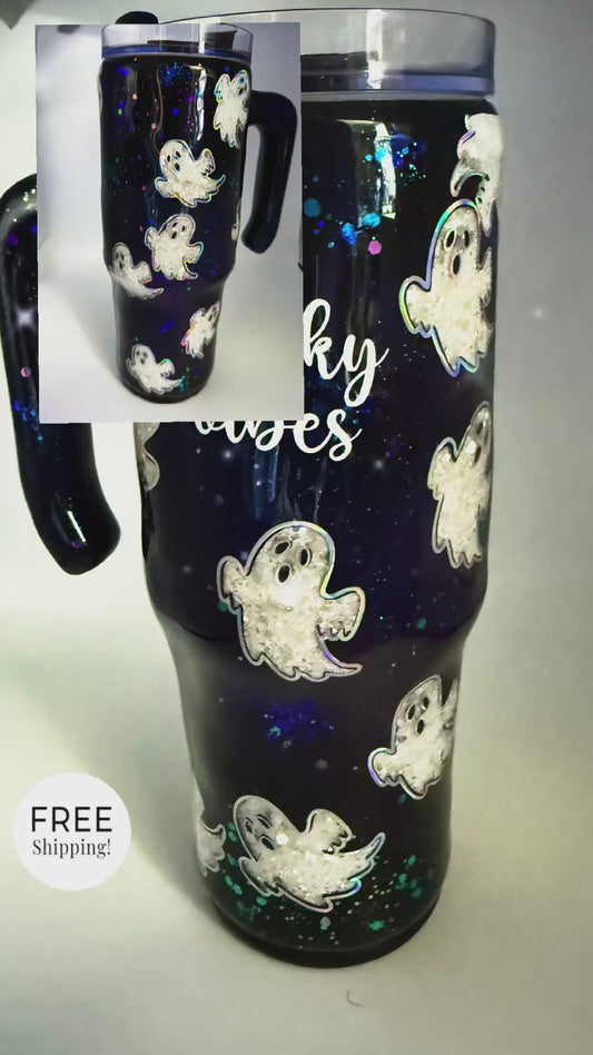 30 oz Grippy - Spooky Vibes - Light Up Cup